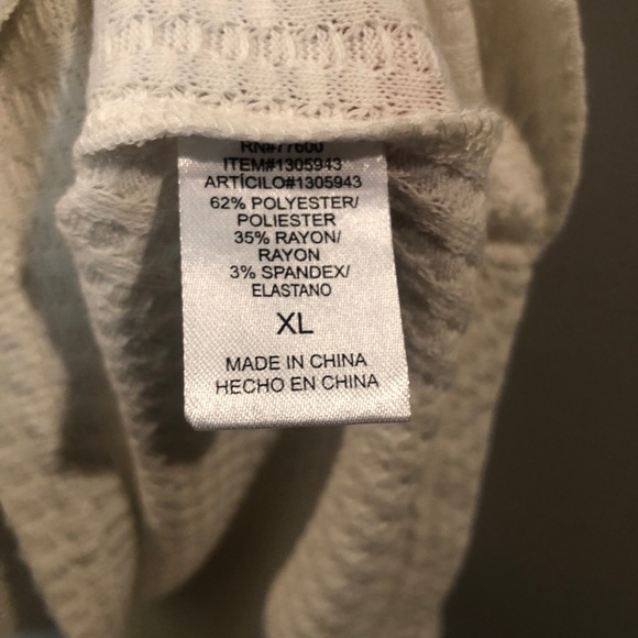 NWT Chaser Thermal Waffle Henley XL cozy lounge - Picture 12 of 14